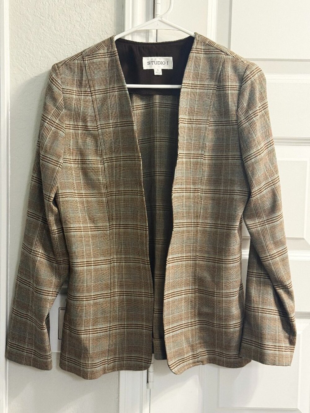Open-front blazer jacket